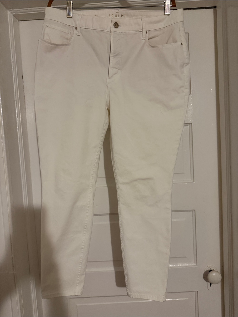Sculpt White Skinny Jeans for Women — Slim Fit